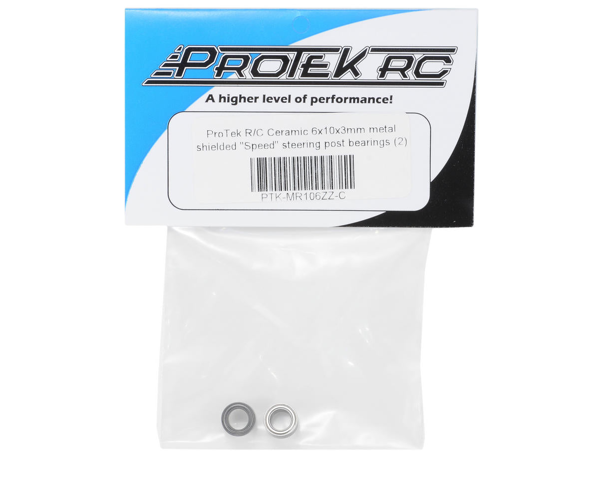 ProTek RC 6x10x3mm Ceramic Metal Shielded "Speed" Bearing (2)