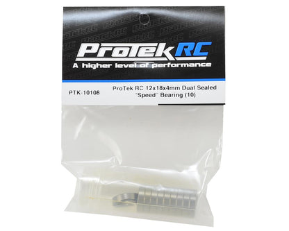 ProTek RC 12x18x4mm Dual Sealed "Speed" Bearing (10)