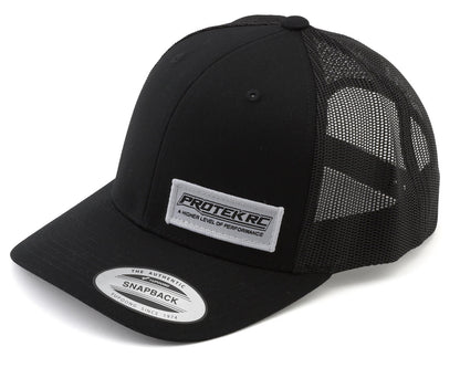ProTek RC Mesh-Back Curve Bill Trucker Hat (Black) (One Size Fits Most)