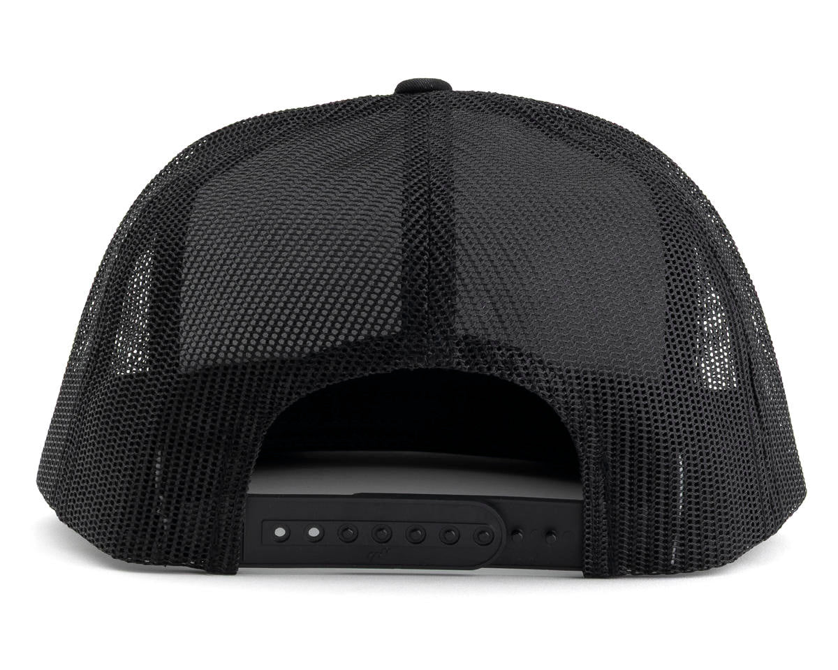 ProTek RC Mesh-Back Flat Bill Trucker Hat (Black) (One Size Fits Most)