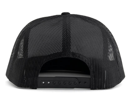 ProTek RC Mesh-Back Flat Bill Trucker Hat (Black) (One Size Fits Most)
