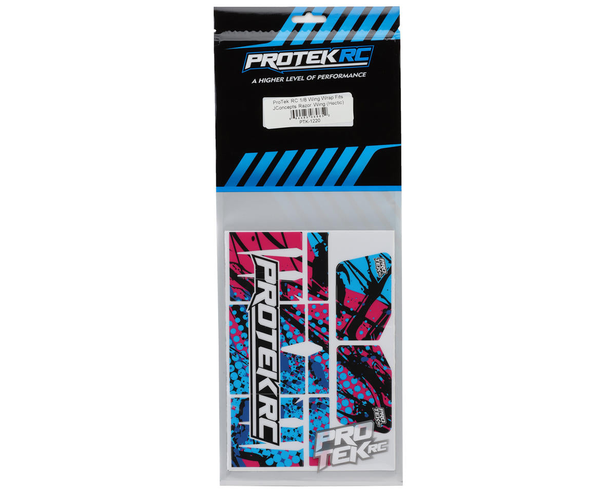 ProTek RC JConcepts 1/8 Razor Wing Wraps (Hectic) (2)