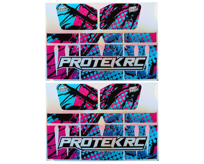 ProTek RC JConcepts 1/8 Razor Wing Wraps (Hectic Holographic) (2)