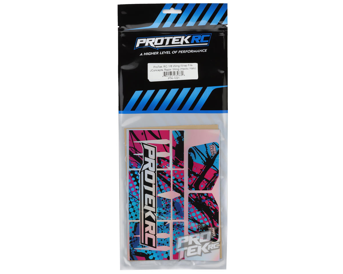 ProTek RC JConcepts 1/8 Razor Wing Wraps (Hectic Holographic) (2)