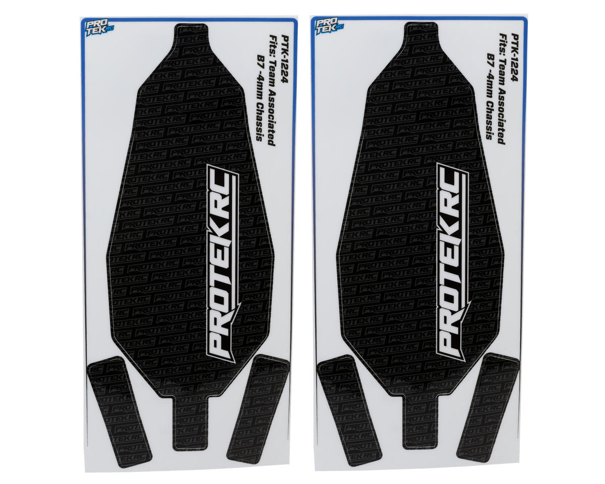 ProTek RC Team Associated B7 -4mm Chassis Protectors (2) (Black)