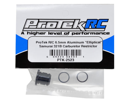 ProTek RC Aluminum "Elliptical" Samurai 321B Carburetor Restrictor (6.5mm)