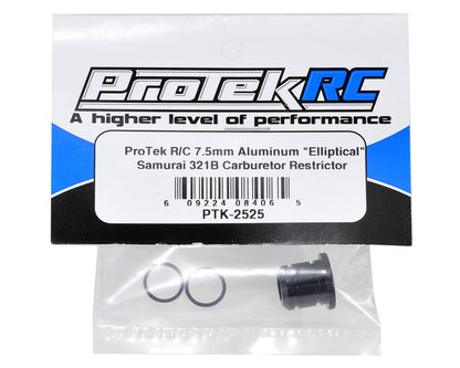 ProTek RC Aluminum "Elliptical" Samurai 321B Carburetor Restrictor (7.5mm)
