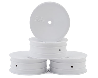 ProTek RC 2.2" Concave Front 2WD 1/10 Buggy Wheels (White) (4) (12mm Hex)