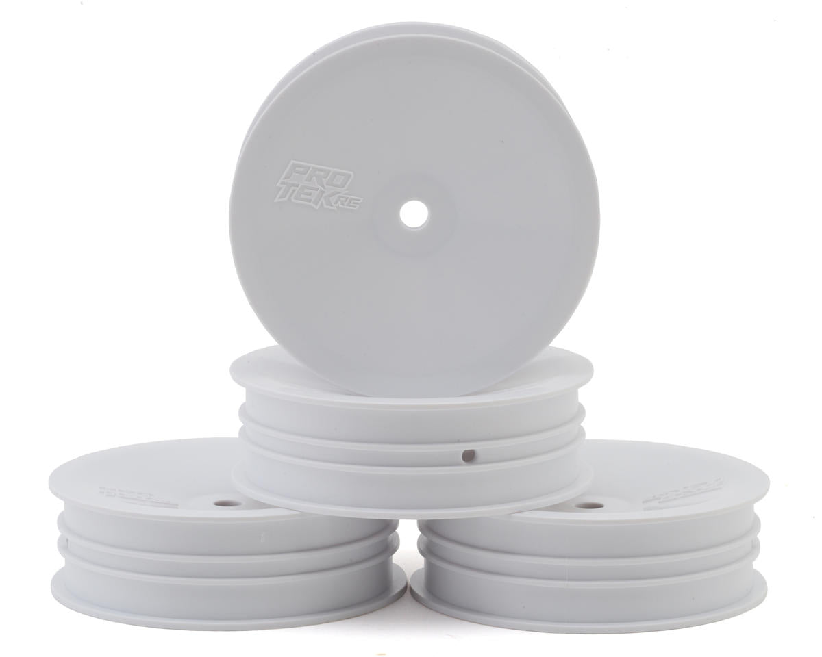 ProTek RC 2.2" "Narrow" Concave Front 2WD 1/10 Buggy Wheels (White) (4)