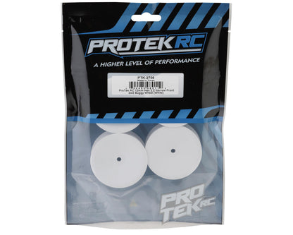 ProTek RC 2.2" "Narrow" Concave Front 2WD 1/10 Buggy Wheels (White) (4)