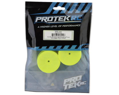 ProTek RC 2.2" "Narrow" Concave Front 2WD 1/10 Buggy Wheels (Yellow) (4)