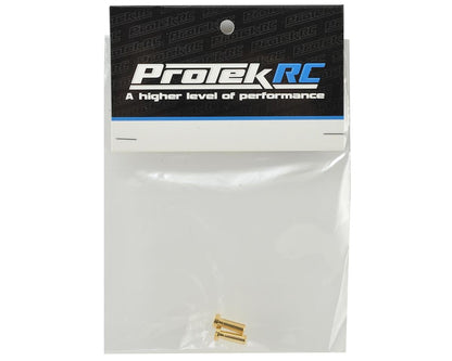 ProTek RC 4mm Low Profile "Super Bullet" Solid Gold Connectors (2 Male)