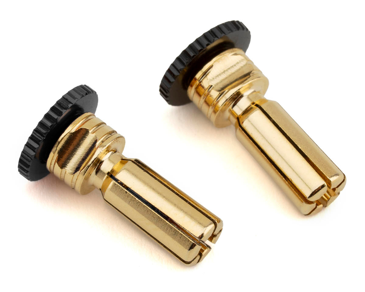 ProTek RC Twist Lock Adjustable Bullet Plug Grips w/5mm Bullets (Black/Black)