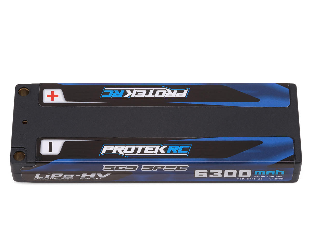 ProTek RC 2S 150C Low IR SG3 HV ULCG Stick LiPo Battery (7.6V/6300mAh)