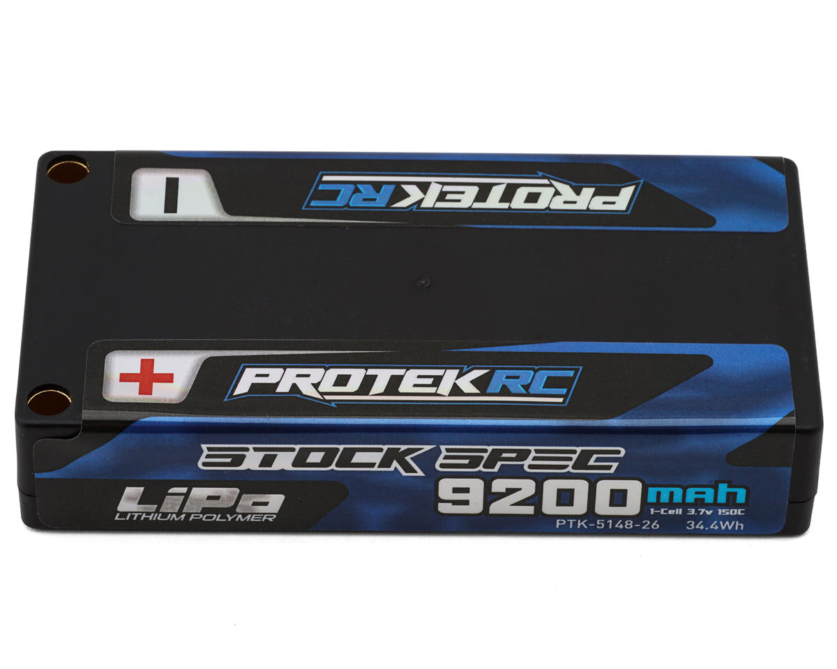 ProTek RC 1S 150C Low IR Si-Graphene "Stock Spec" Shorty LiPo Battery
