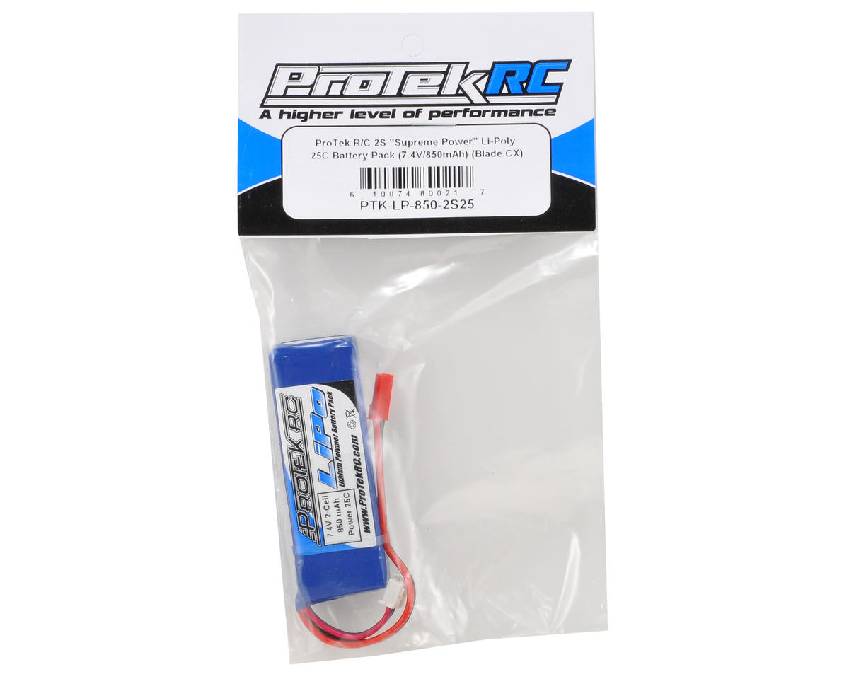ProTek RC 2S "Supreme Power" LiPo 25C Battery (7.4V/850mAh)