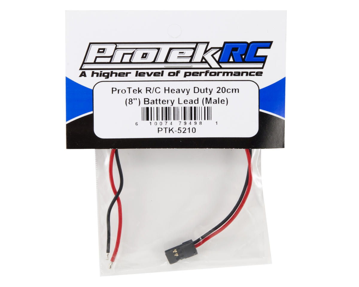 ProTek RC Heavy Duty 20cm (8") Battery Lead (Male)