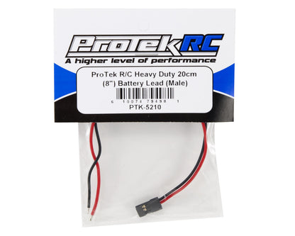 ProTek RC Heavy Duty 20cm (8") Battery Lead (Male)