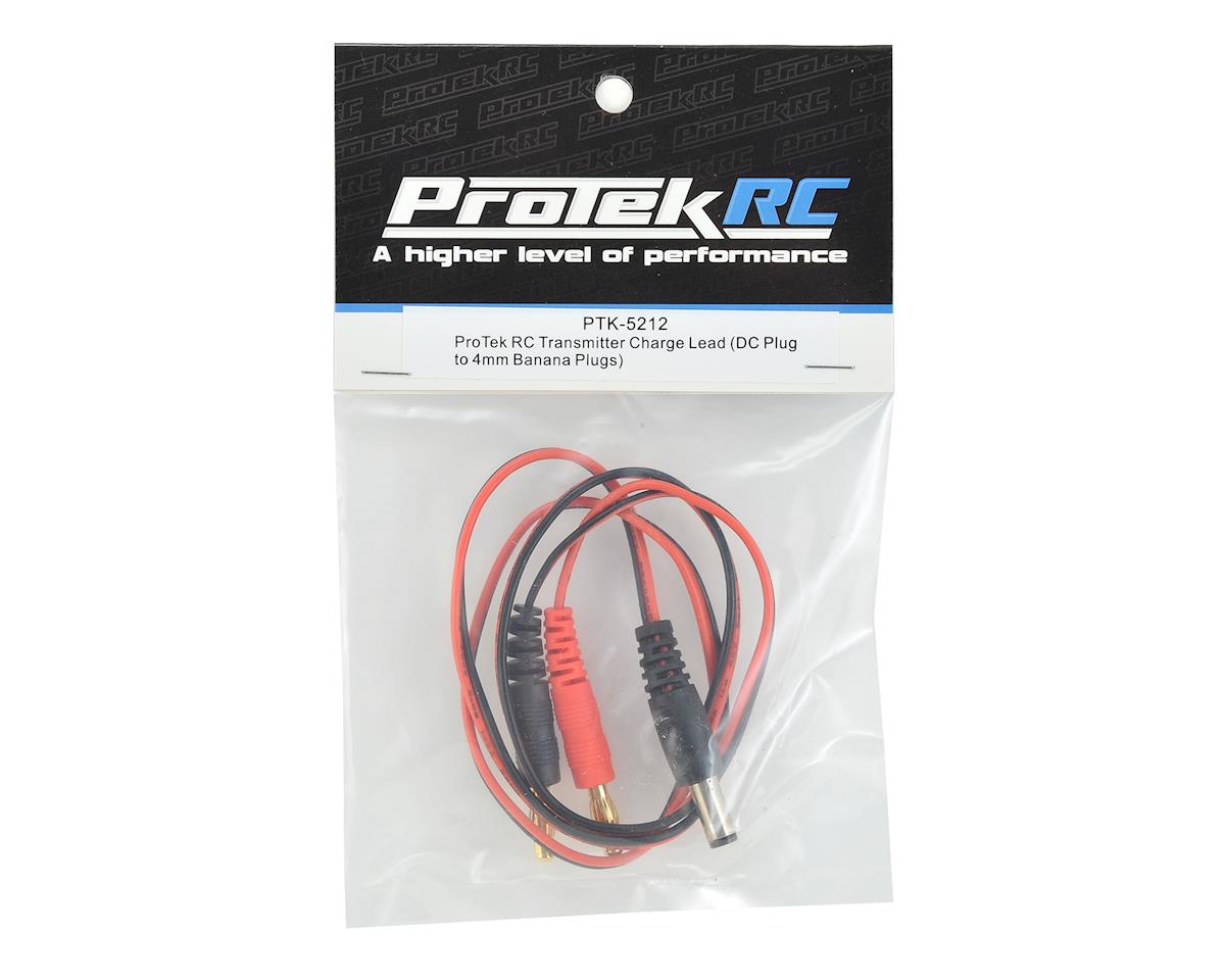 ProTek RC Transmitter Charge Lead (DC Plug to 4mm Banana Plugs)