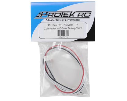 ProTek RC 7S Male TP Balance Connector w/30cm 24awg Wire