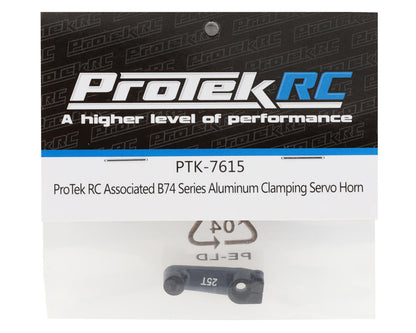 ProTek RC Associated B74 Series Aluminum Clamping Servo Horn (Black)