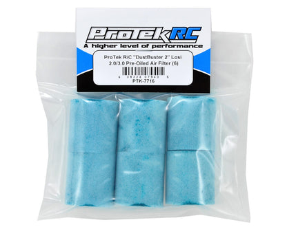 ProTek RC "DustBuster 2" TLR Style Pre-Oiled Air Filter Foam (6)