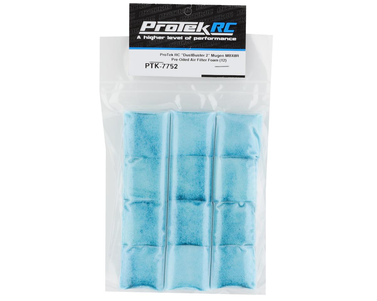 ProTek RC "DustBuster 2" Mugen MBX8R Pre-Oiled Air Filter Foam (12)
