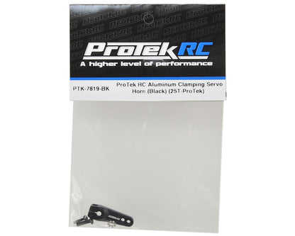 ProTek RC Aluminum Clamping Servo Horn (Black) (25T-ProTek)