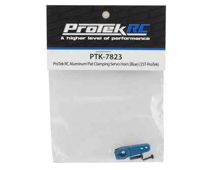 ProTek RC Aluminum Flat Clamping Servo Horn (Blue) (25T-ProTek)