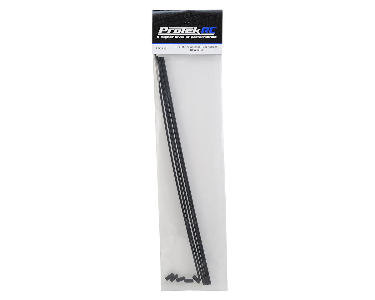 ProTek RC Antenna Tube w/Caps (Black) (5)