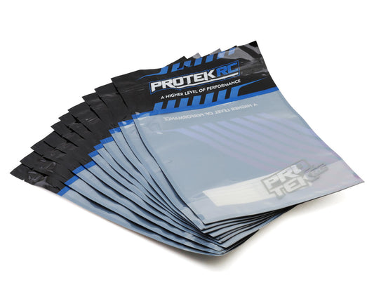 ProTek RC Resealable 1/8 Truggy Tire Storage Bags (10) (42x29.21cm)