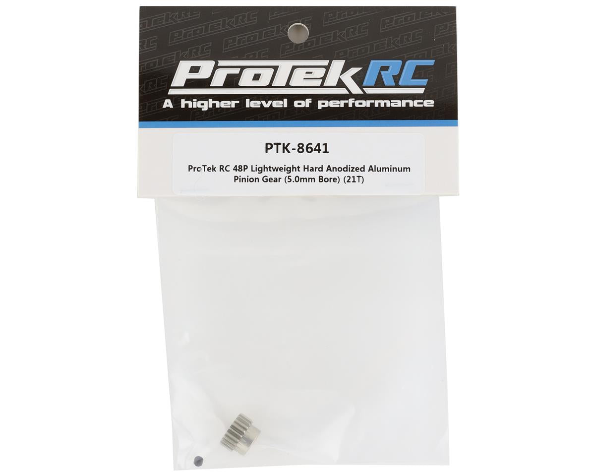 ProTek RC 48P Lightweight Hard Anodized Aluminum Pinion Gear (5.0mm Bore) (21T)