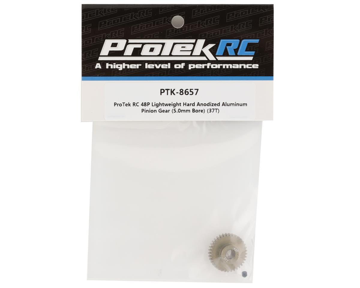 ProTek RC 48P Lightweight Hard Anodized Aluminum Pinion Gear (5.0mm Bore) (37T)