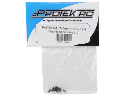 ProTek RC 2x5mm "High Strength" Flat Head Screws (10)