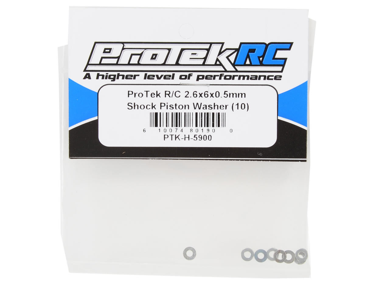 ProTek RC 2.6x6x0.5mm Shock Piston Washer (10)