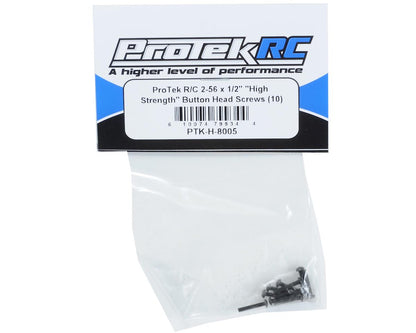 ProTek RC 2-56 x 1/2" "High Strength" Button Head Screw (10)