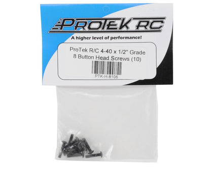 ProTek RC 4-40 x 1/2" "High Strength" Button Head Screws (10)