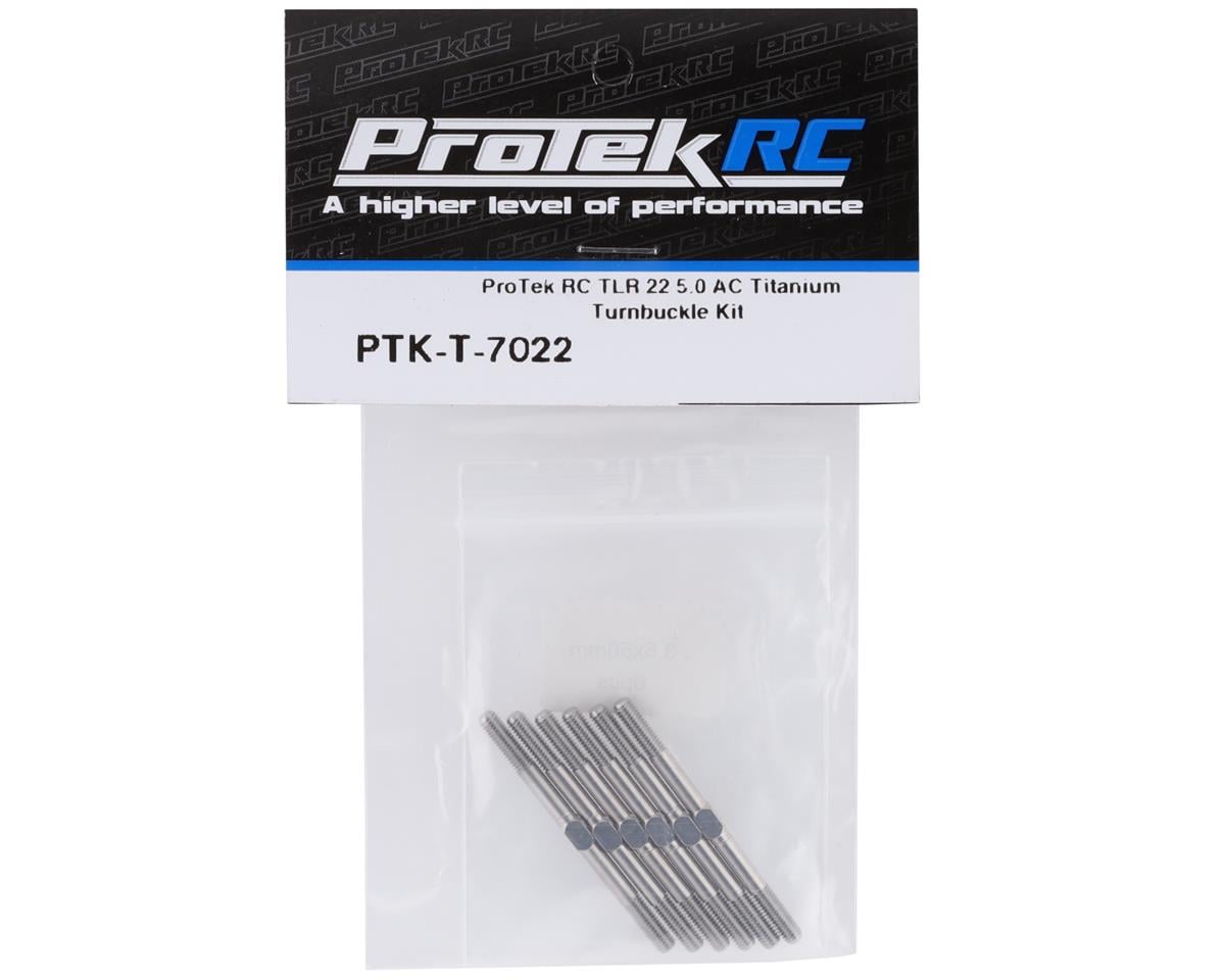 ProTek RC TLR 22 5.0 AC "Grade 5" Titanium Turnbuckle Kit