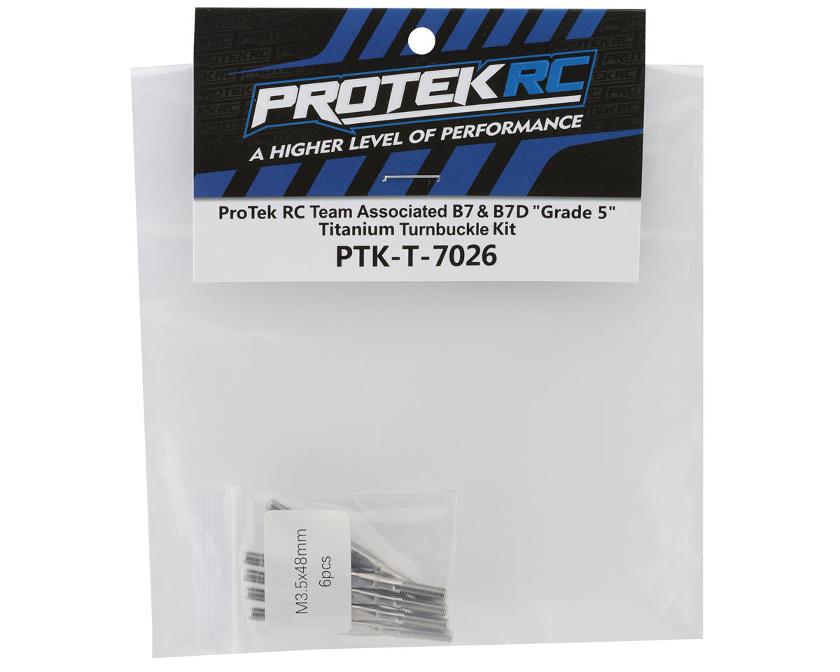 ProTek RC Team Associated B7D & B7 "Grade 5" Titanium Turnbuckle Kit