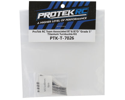 ProTek RC Team Associated B7D & B7 "Grade 5" Titanium Turnbuckle Kit