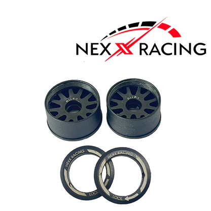 NExx Racing "JUD" threaded carbon fibre reinforced EVO flanged rear wheels (2)