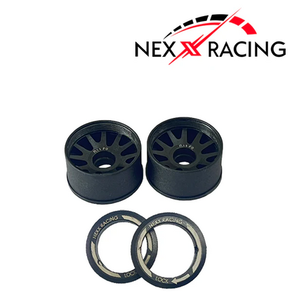 NExx Racing "JUD" threaded carbon fibre reinforced EVO flanged rear wheels (2)