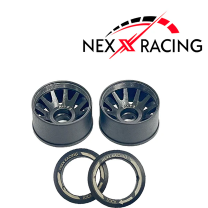 NExx Racing "JUD" threaded carbon fibre reinforced EVO flanged rear wheels (2)