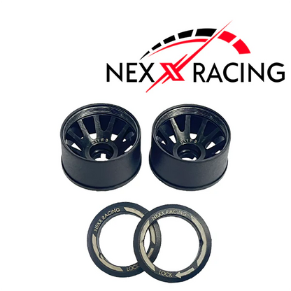 NExx Racing "JUD" threaded carbon fibre reinforced EVO flanged rear wheels (2)