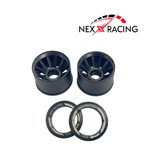 NExx Racing "JUD" threaded carbon fibre reinforced EVO flanged rear wheels (2)