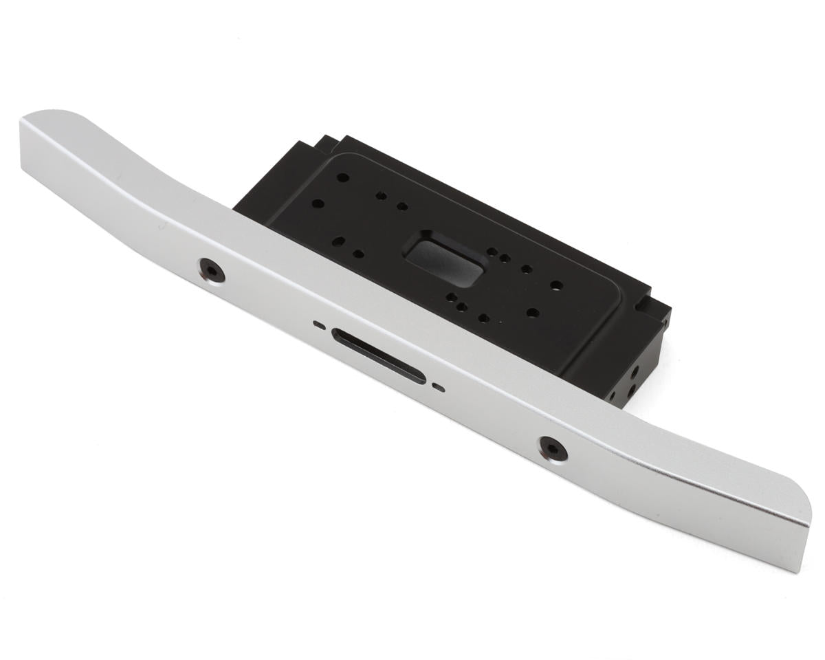 RC4WD Gelande Cruiser Classic Front Bumper with Lowered Winch Mount (Silver)