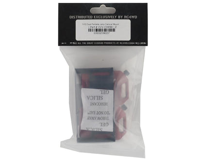 RC4WD CChand 1/10 Dual Portable Jerry Cans w/Mount (Red) (2)