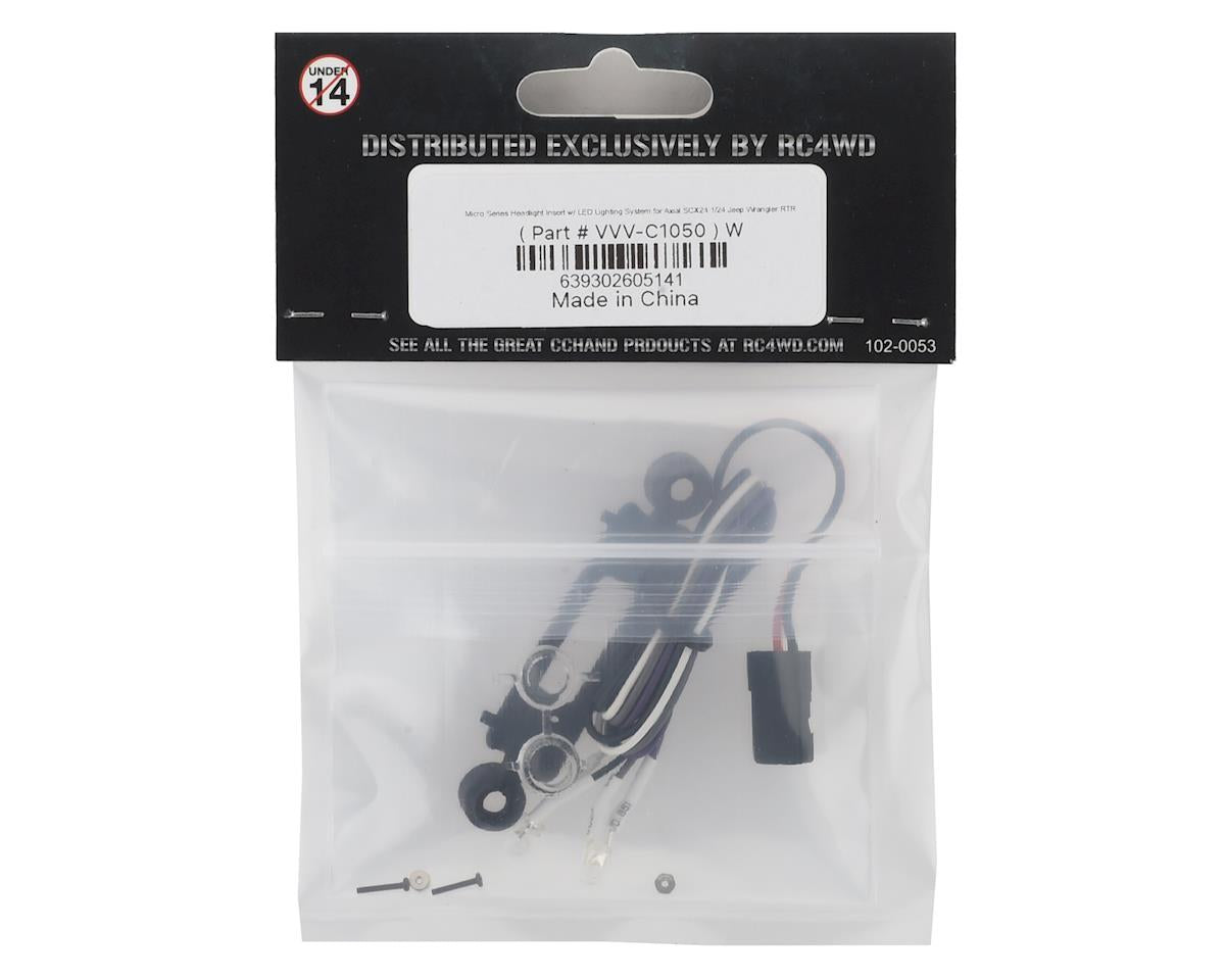 RC4WD Axial SCX24 Headlight Insert w/LED Light (AXI00002V2)