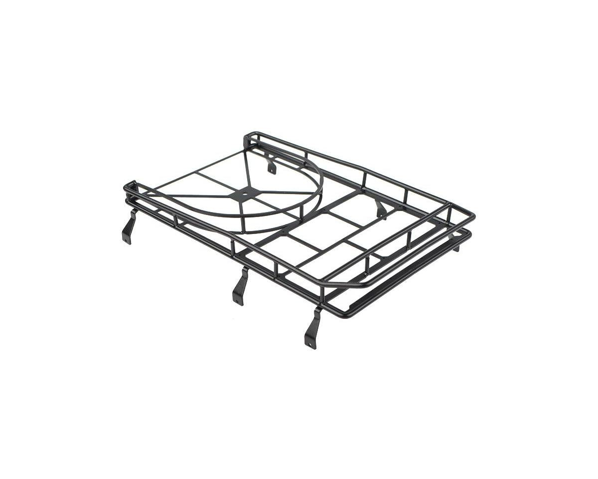 RC4WD Gelande II D90 Steel Roof Rack w/Tire Mount and IPF Light Pods