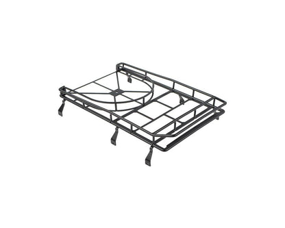 RC4WD Gelande II D90 Steel Roof Rack w/Tire Mount and IPF Light Pods